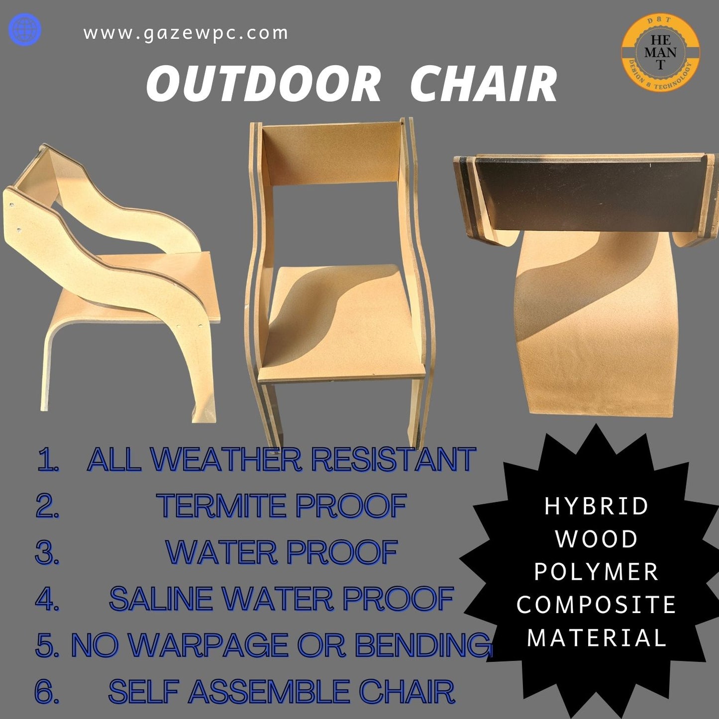 OUT DOOR STUD CHAIR